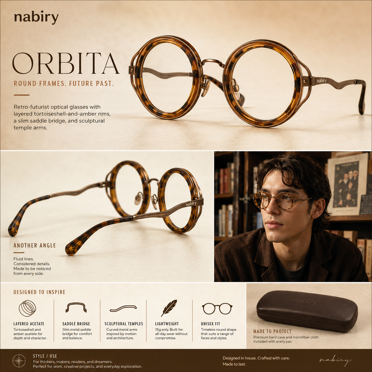 nabiry™ Orbita Round Heritage Eyewear