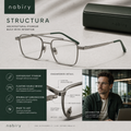 nabiry™ Structura Architectural Rectangle Glasses