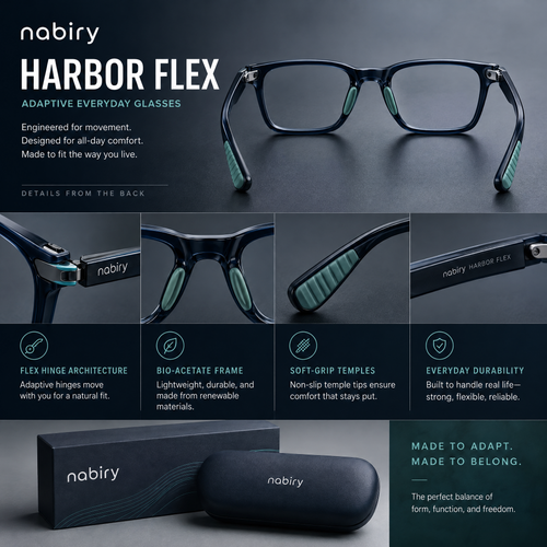 nabiry™ Harbor Flex Adaptive Everyday Glasses